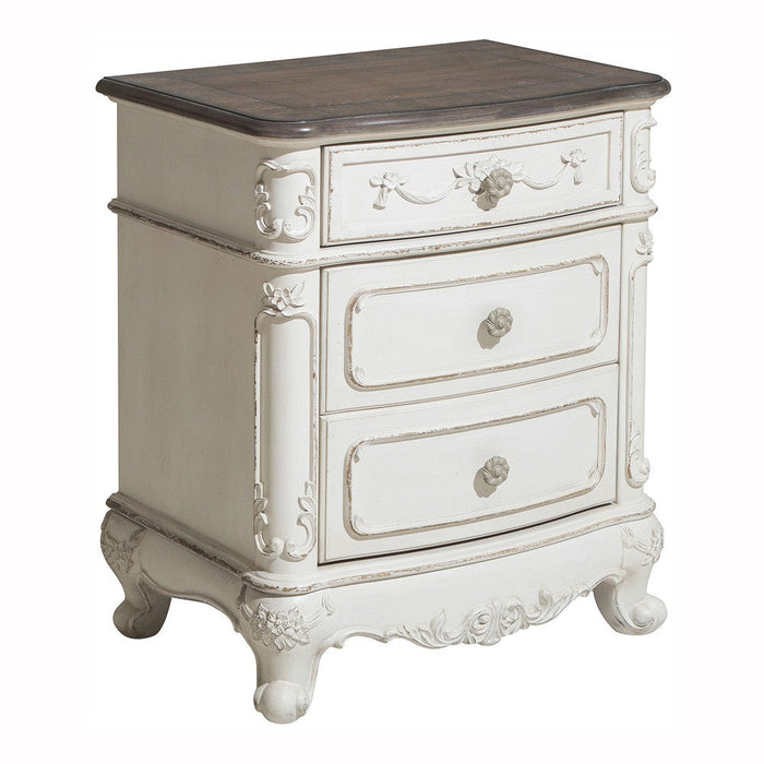 Cinderella Antique White Nightstand