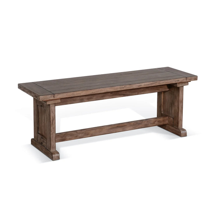 Purity Craft Wood Side Bench Buckskin