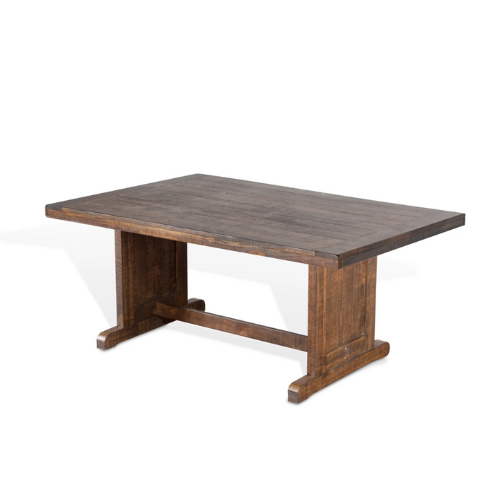 Purity Craft Rectangular Wood Dining Table Tobacco Leaf