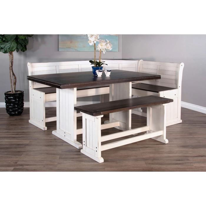 Purity Craft Carriage House Counter Height Breakfast Nook Set European Cottage