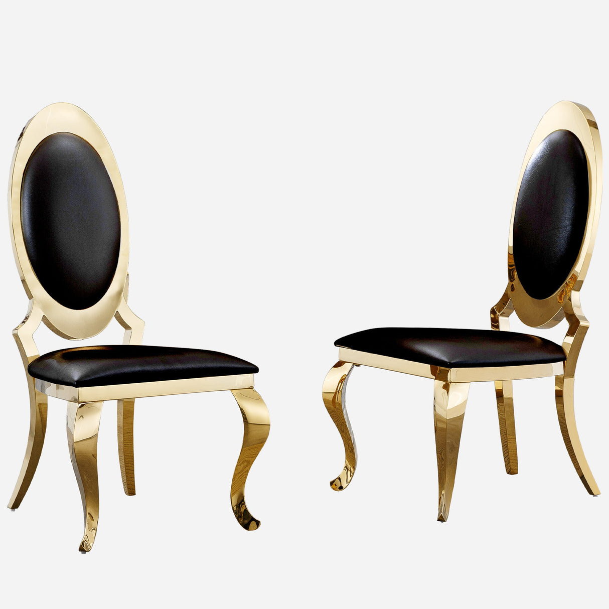 Soft PU Leather Upholstered Chairs(Includes two chairs)