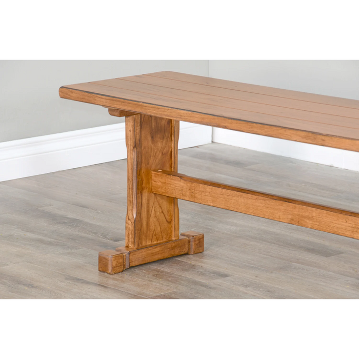 Purity Craft Sedona Breakfast Nook Set with Side Bench Rustic Oak