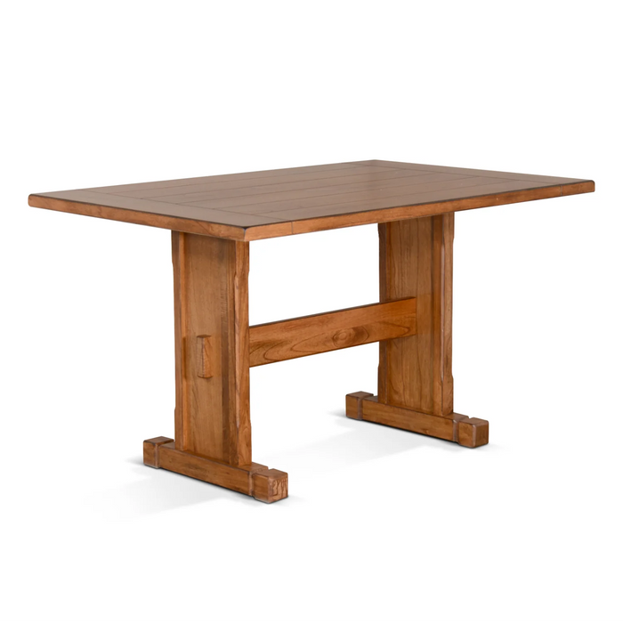 Purity Craft Rectangular Wood Dining Table Rustic Oak