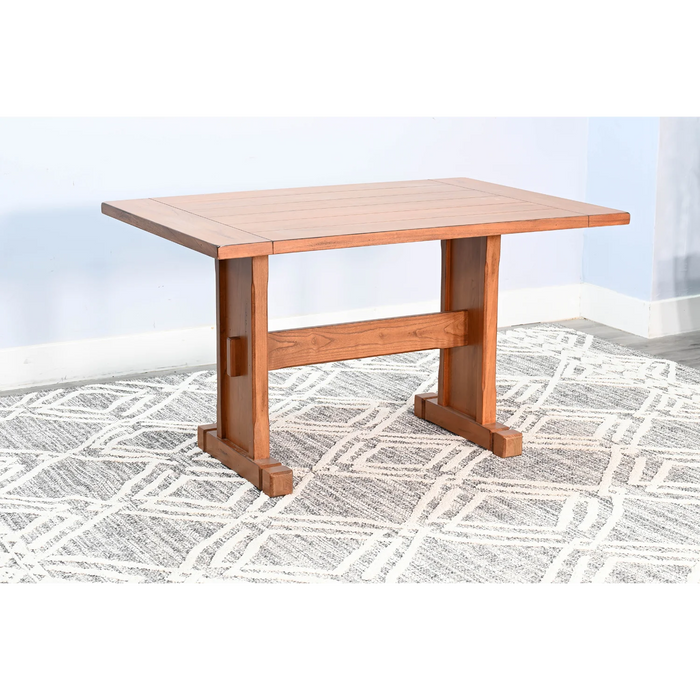 Purity Craft Rectangular Wood Dining Table Rustic Oak