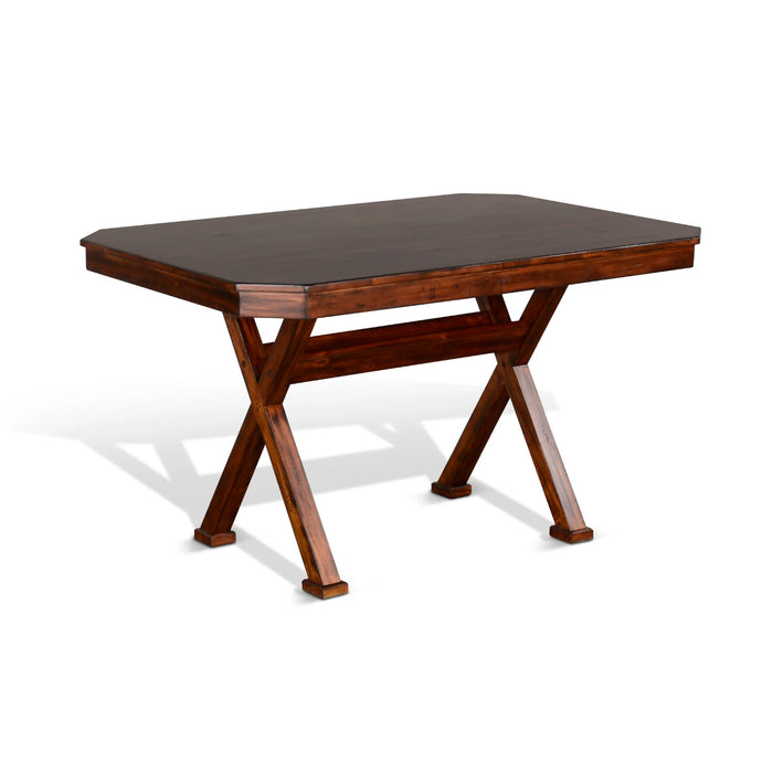 Purity Craft Rectangular Wood Dining Table Vintage Mocha