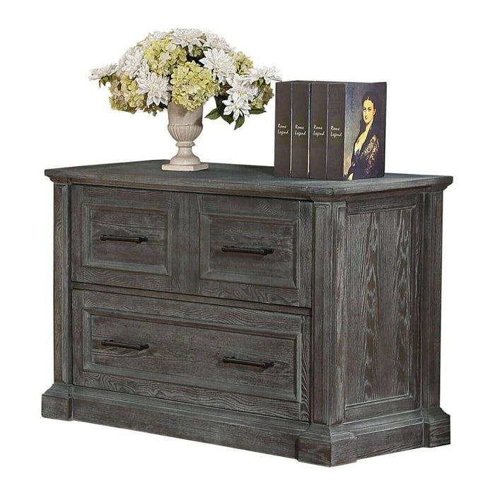 Modern Furniture - Gramercy Park Lateral File in Vintage Burnished Smoke Finish - GRAM#9075