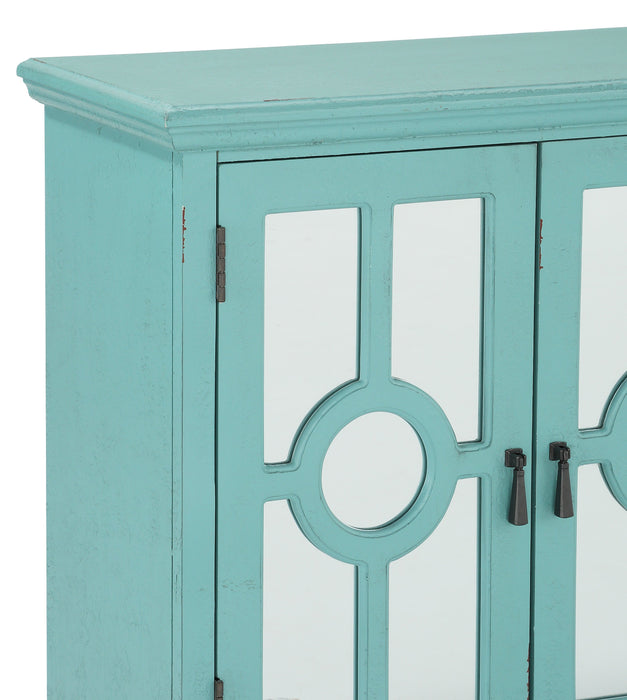 Poppy Antique Aqua Accent Chest