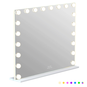 VANITII Mary Hollywood Glow Vanity Mirror with RGB - 18 Dimmable LED Bulbs