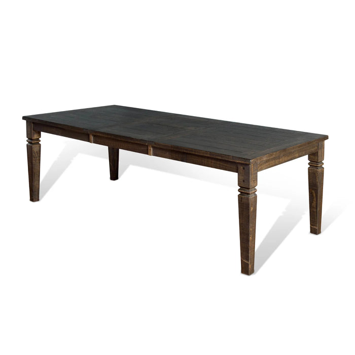 Purity Craft Extension Dining Table with Butterfly Leaf Tobacco Leaf