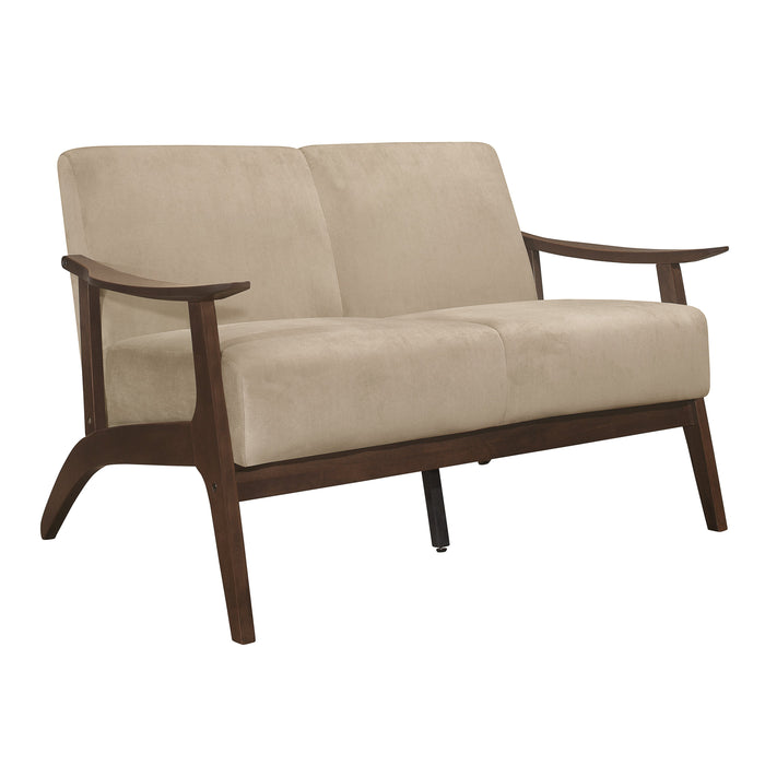 Carlson Brown Loveseat