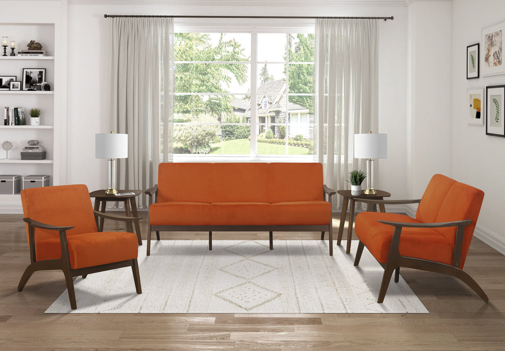 Carlson Orange Loveseat