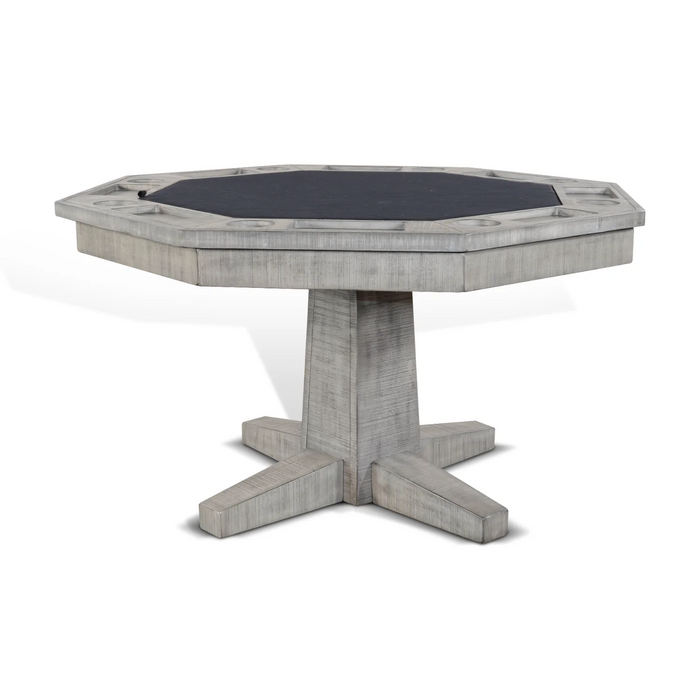 Purity Craft Reversible Game and Dining Poker Table Alpine Grey