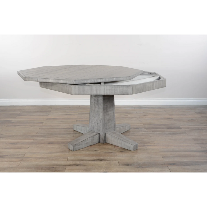 Purity Craft Reversible Game and Dining Poker Table Alpine Grey