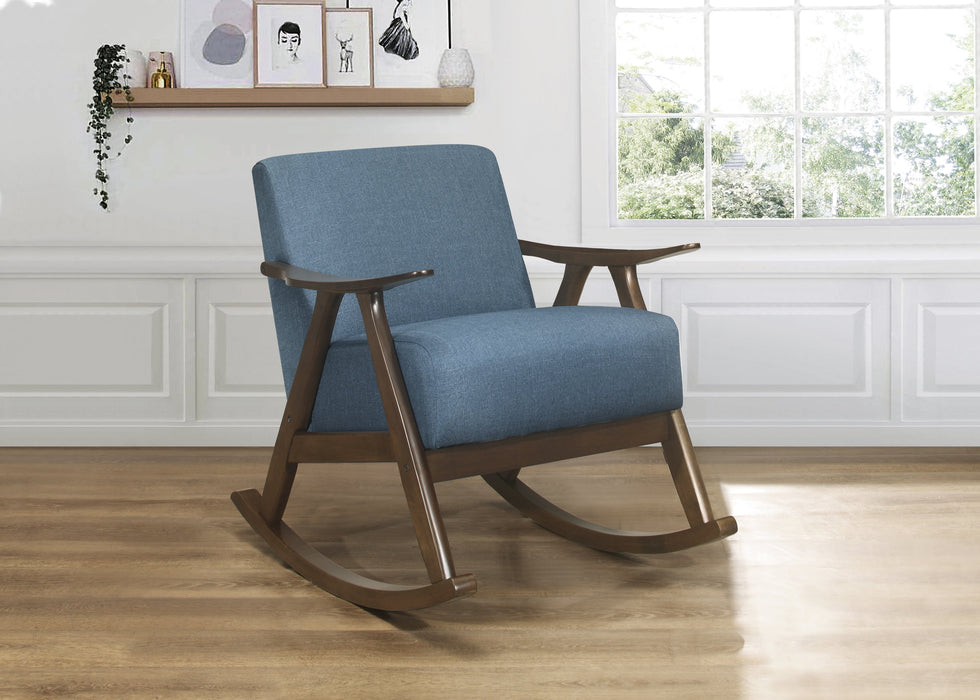 Waithe Blue Rocking Chair