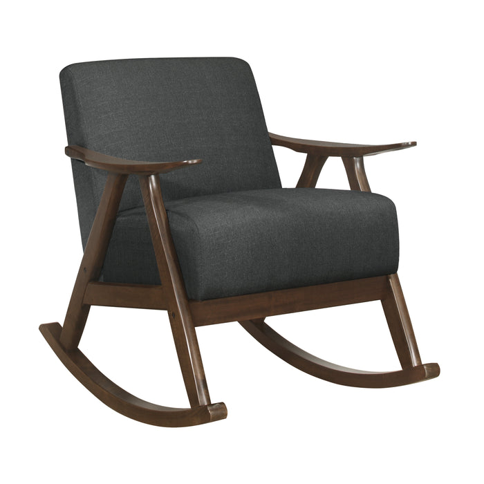 Waithe Dark Gray Rocking Chair