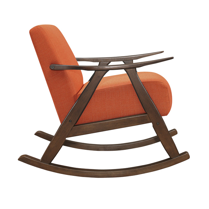 Waithe Orange Rocking Chair