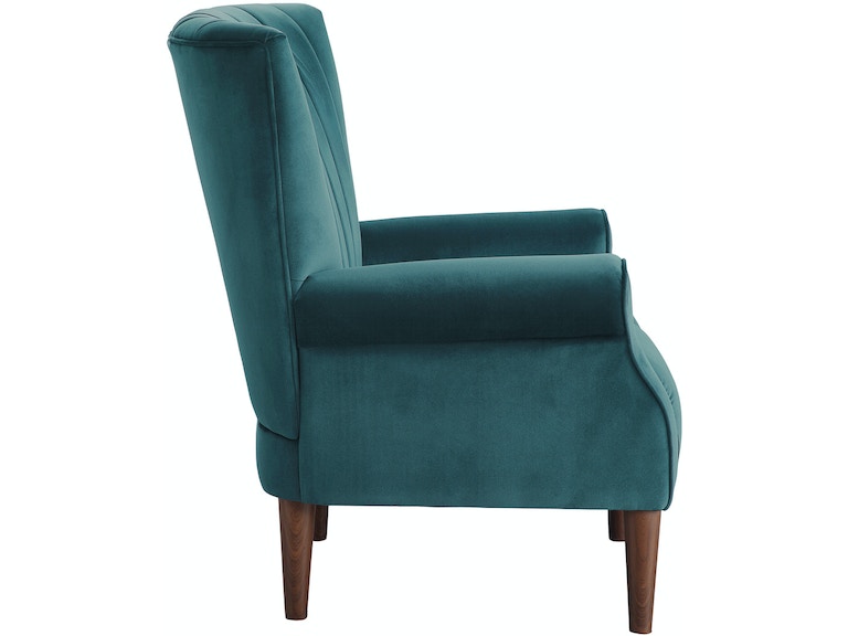 Urielle Teal Velvet Accent Chair