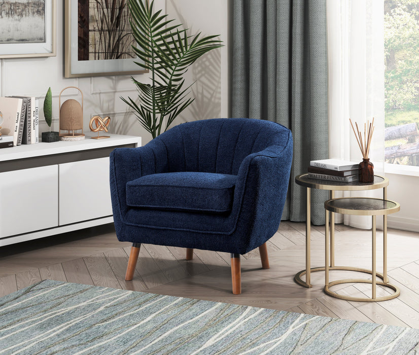 Cutler Blue Accent Chair