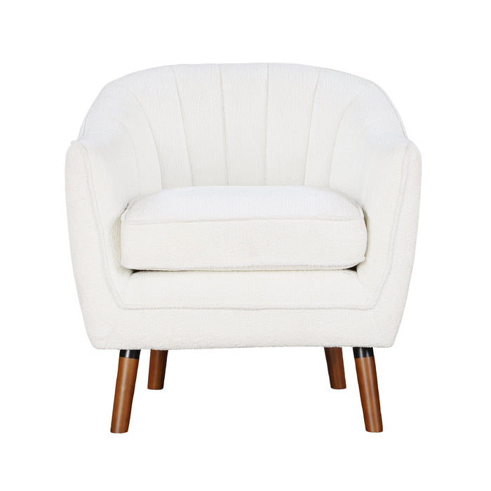 Cutler White Accent Chair