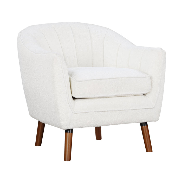 Cutler White Accent Chair