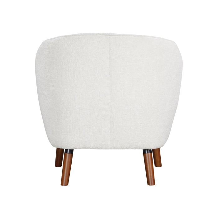 Cutler White Accent Chair