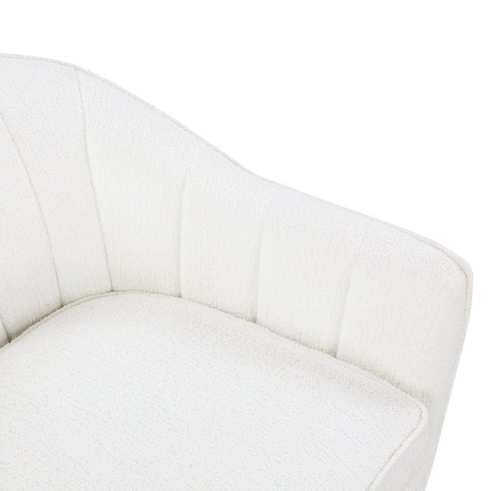 Cutler White Accent Chair