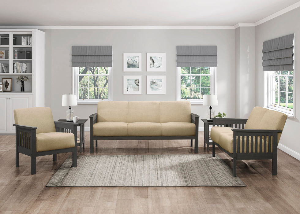 Lewiston Brown Sofa, Loveseat and Chair