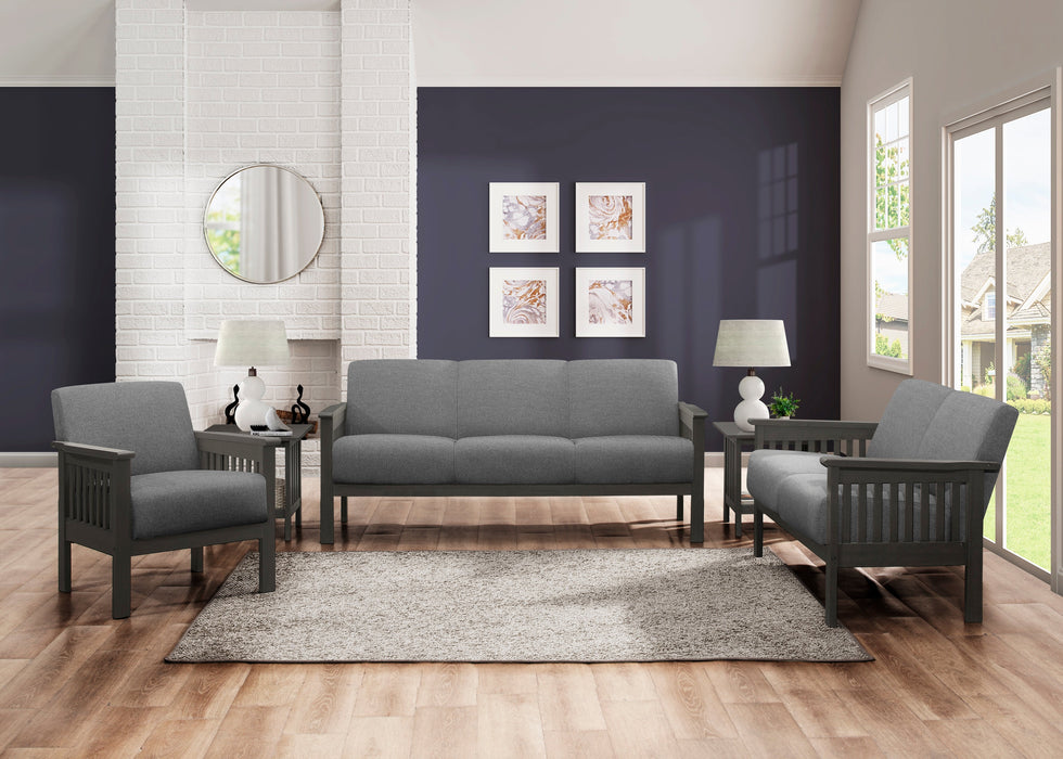 Lewiston Gray Sofa, Loveseat and Chair