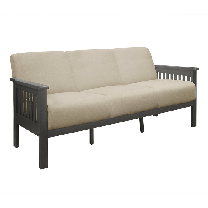 Lewiston Brown Sofa and Loveseat