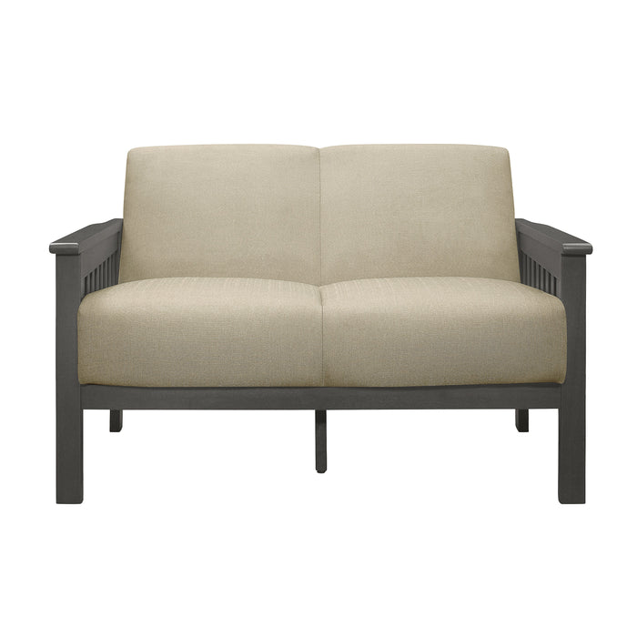 Lewiston Brown Loveseat