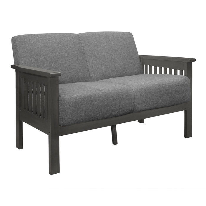 Lewiston Gray Loveseat