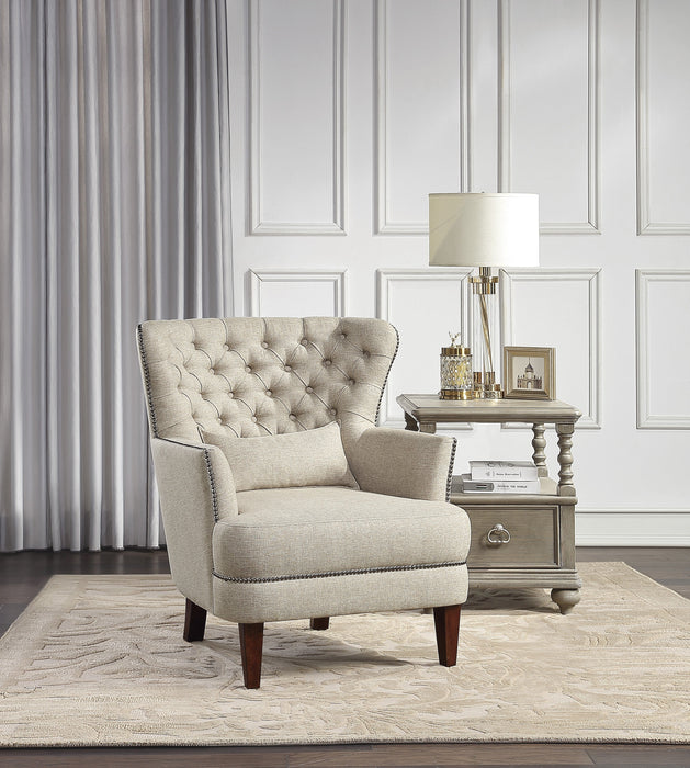 Marriana Beige Accent Chair