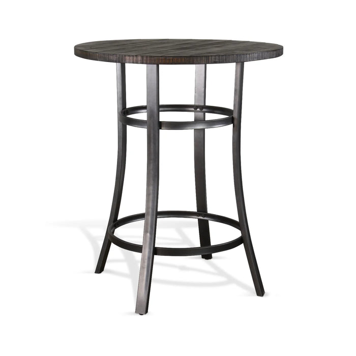 Purity Craft Metal Frame Pub Table Tobacco Leaf