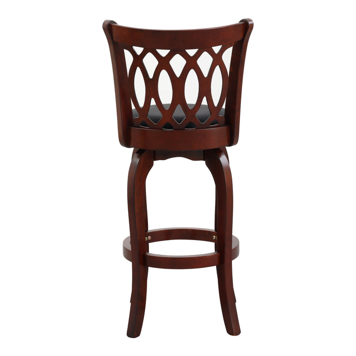 Shapel Dark Cherry Swivel Pub Height Chair