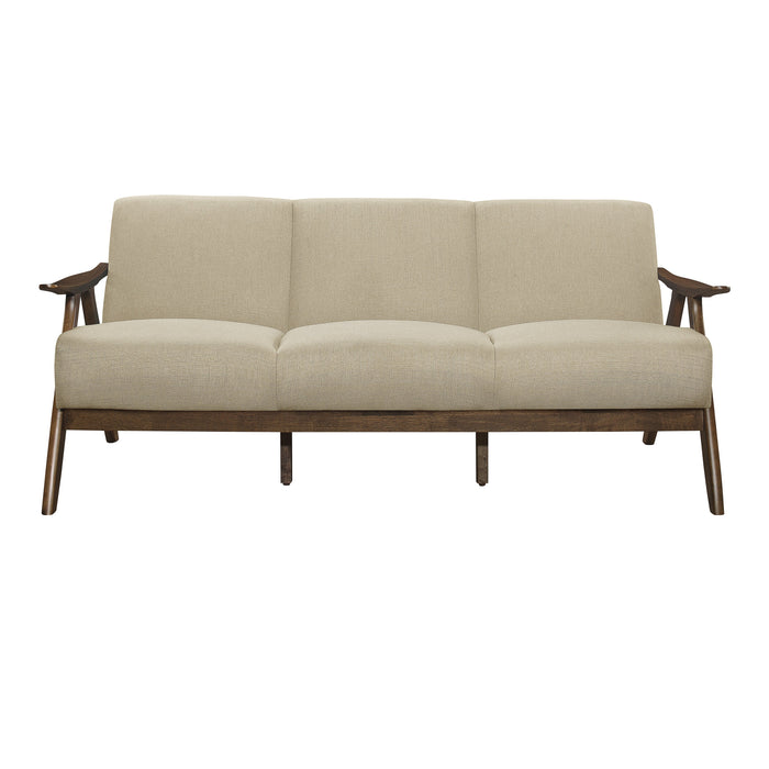 Damala Light Brown Sofa, Loveseat and Chair