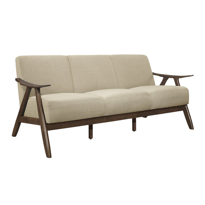 Damala Light Brown Sofa and Loveseat