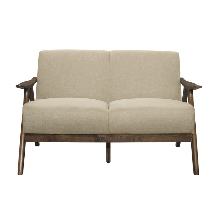 Damala Light Brown Loveseat