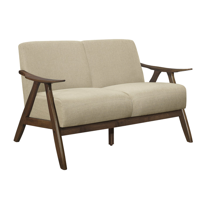 Damala Light Brown Loveseat