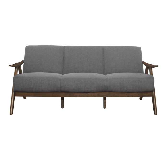 Damala Gray Sofa and Loveseat