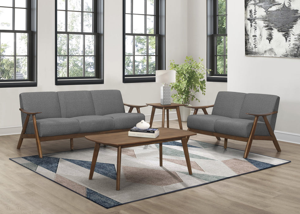 Damala Gray Sofa, Loveseat and Chair