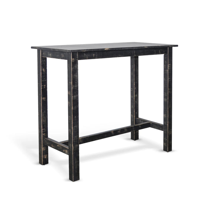 Purity Craft Simple Wood Pub Table Black Sand