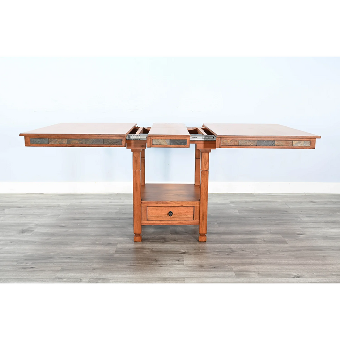 Purity Craft Sedona 42' Traditional Wood Dining Table Rustic Oak