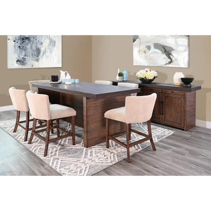 Purity Craft Boise Counter Wood Dining Table Tobacco Leaf/Buckskin