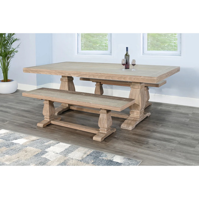 Purity Craft Gianna Wood Dining Bench Wheat