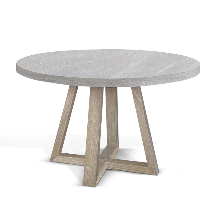 Purity Craft Rowan Round Dining Table Light Gray/Wheat