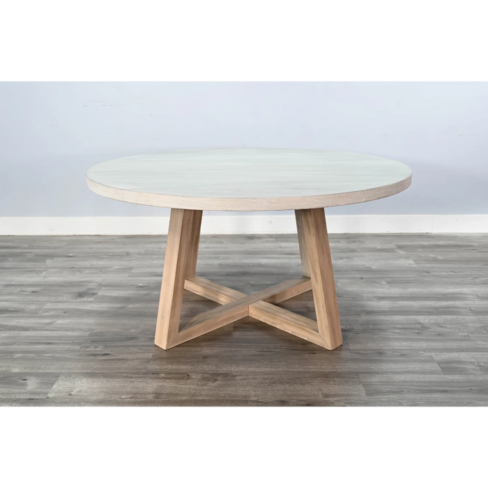 Purity Craft Rowan Round Dining Table Light Gray/Wheat