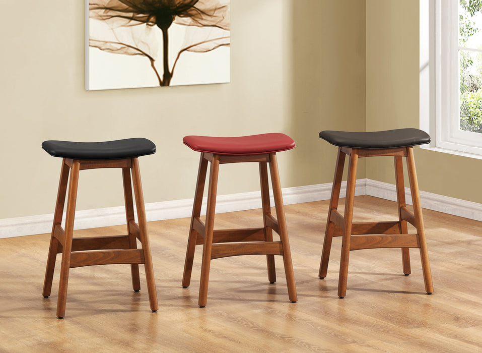 Ride Matt Black Counter Height Stool, Set of 2