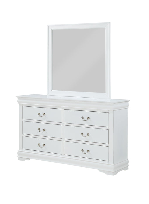 Louis Philip White Sleigh Youth Bedroom Set