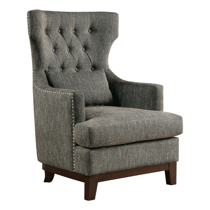 Adriano Brownish Gray Accent Chair