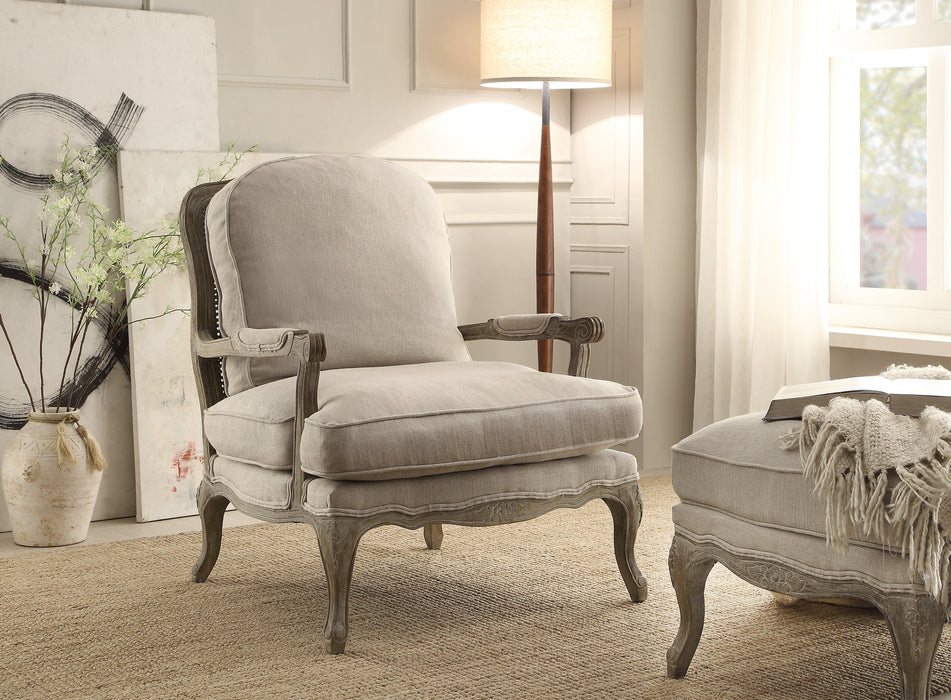 Parlier Gray Weathered Accent Chair